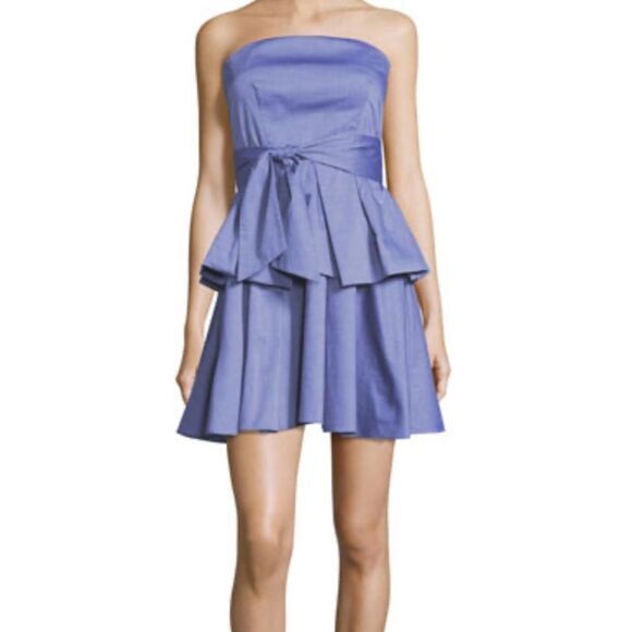 Milly blue mini dress nwt